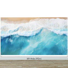 Load image into Gallery viewer, Blue Ocean Wave Wall Mural. #6869