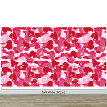 Load image into Gallery viewer, Bape Camo Wallpaper Mural. Pink Camo Streetwear Hype Beast Aesthetics. #6835