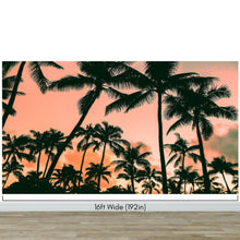Carregar imagem no visualizador da galeria, Sunset Wallpaper Mural. Palm Trees Tropical Vibe. #6871