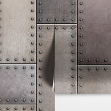 Carregar imagem no visualizador da galeria, Rustic Metal Steel 3D Wallpaper Mural. #6752