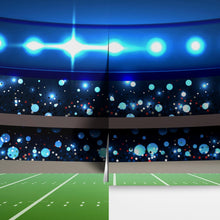 Carregar imagem no visualizador da galeria, Football Stadium Wallpaper Mural. Bright lights over 50 yard line. #6787