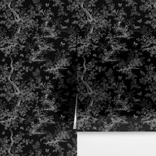 Carregar imagem no visualizador da galeria, Black and White Toile De Jouy Vintage Wallpaper Mural. #6728