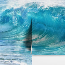 Carregar imagem no visualizador da galeria, Turquoise Ocean Wave Wallpaper. Surf Ocean Wave Wall Mural. #6924