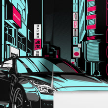 Carregar imagem no visualizador da galeria, Nissan GTR Sports Car Wallpaper. Illustration of the iconic GTR. #6778