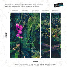 Carregar imagem no visualizador da galeria, Jungle Wallpaper, Forest Greenery Botanical Wall Mural. #6741
