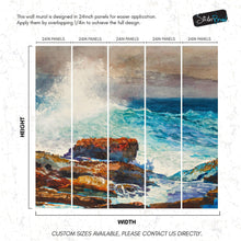 Carregar imagem no visualizador da galeria, Incoming Tide by Winslow Homer Wall Mural. #6946