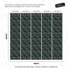 Carregar imagem no visualizador da galeria, Green Fern Floral Botanical Pattern Wallpaper. #6685