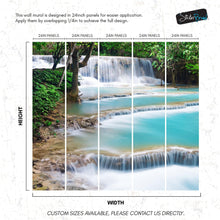 Carregar imagem no visualizador da galeria, Kuang Si Thailand Waterfall Wallpaper Mural. #6041