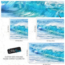 Carregar imagem no visualizador da galeria, Turquoise Ocean Wave Wallpaper. Surf Ocean Wave Wall Mural. #6924
