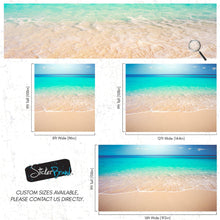 Carregar imagem no visualizador da galeria, Tropical White Sand Paradise Beach Ocean Wave Scenery Wall Mural. #6201