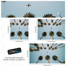 Carregar imagem no visualizador da galeria, Southern California Palm Trees and Airplane Wallpaper Mural. #6283