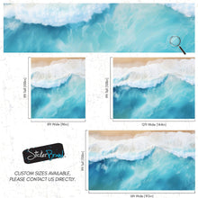 Load image into Gallery viewer, Blue Ocean Wave Wall Mural. #6869