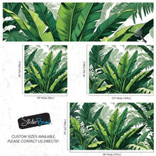 Carregar imagem no visualizador da galeria, Rainforest Jungle Wallpaper. Banana Leaf Wall Mural. #6788