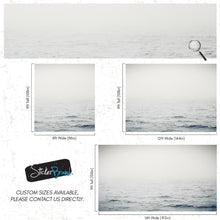 Load image into Gallery viewer, Serene Foggy Ocean Waves Wallpaper Mural. #6859