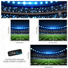 Carregar imagem no visualizador da galeria, Football Stadium Wallpaper Mural. Bright lights over 50 yard line. #6787