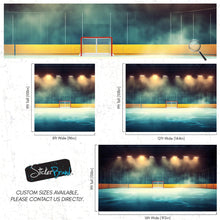 Carregar imagem no visualizador da galeria, Hockey Rink Wallpaper Mural. Sports Theme Decor. #6958
