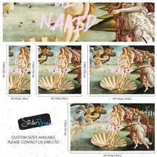 Carregar imagem no visualizador da galeria, The Birth of Venus “Get Naked” Quote Wallpaper Mural #6868