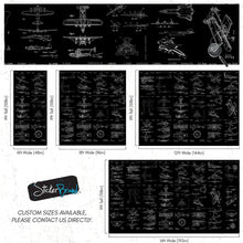 Carregar imagem no visualizador da galeria, Aviation Wallpaper Mural. Featuring Military Jet and Airplane Patent Designs. #6732