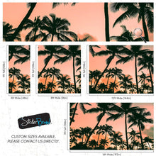 Carregar imagem no visualizador da galeria, Sunset Wallpaper Mural. Palm Trees Tropical Vibe. #6871