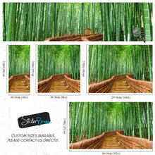 Carregar imagem no visualizador da galeria, Japanese Bamboo Forest Arashiyama Woods Wall Mural #6043
