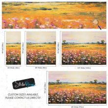 Carregar imagem no visualizador da galeria, Colorful Yellow Flower Field Painting Wallpaper Mural. #6692