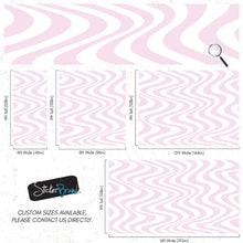 Carregar imagem no visualizador da galeria, Pink Swirly Lines Abstract Wallpaper Mural. #6635