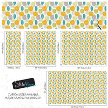 Carregar imagem no visualizador da galeria, Autumn Leaves Wallpaper. Yellow, Grey, Teal Leaf Wall Mural. #6966