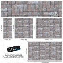 Carregar imagem no visualizador da galeria, Modern Urban Wallpaper Decor. Metal Steel 3D Wall Mural. #6740