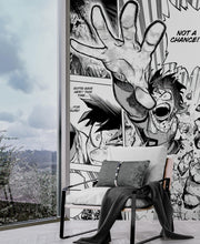 Carregar imagem no visualizador da galeria, Midoriya Manga Panels Wallpaper Mural. #A1016