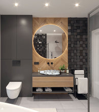Carregar imagem no visualizador da galeria, Calacatta Viola Marble Leaf Design Above Vanity Bathroom Sink Honed