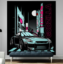 Carregar imagem no visualizador da galeria, Nissan GTR Sports Car Wallpaper. Illustration of the iconic GTR. #6778