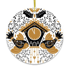 Carregar imagem no visualizador da galeria, Nordic Style Cuckoo Clock with Birds Christmas Ornament