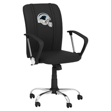 Load image into Gallery viewer, Curve Task Chair with Carolina Panthers Helmet Logo