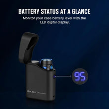 Carregar imagem no visualizador da galeria, OLIGHT BATON4KITBK Baton 4 Powerful EDC Flashlight 1300 Lumens - Black - Premium (With Charging Case)