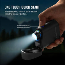 Carregar imagem no visualizador da galeria, OLIGHT BATON4KITBK Baton 4 Powerful EDC Flashlight 1300 Lumens - Black - Premium (With Charging Case)