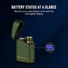 Carregar imagem no visualizador da galeria, OLIGHT BATON4KITODG Baton 4 Powerful EDC Flashlight 1300 Lumens - OD Green - Premium (With Charging Case)