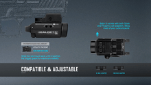 Carregar imagem no visualizador da galeria, OLIGHT BALDRSBK Baldr S Rail Mounted Light 800 Lumens