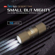 Carregar imagem no visualizador da galeria, OLIGHT I1R2 EOS Keychain Flashlight Kit - Desert Tan
