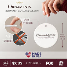 Carregar imagem no visualizador da galeria, Personalized Handyman Buffalo Plaid Leopard Merry Christmas Ornament Woodworking Gift