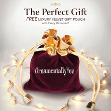 Load image into Gallery viewer, Santa's Foxes Woodland Sunset Art Christmas Ornament