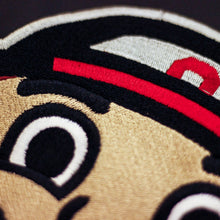 Load image into Gallery viewer, Curve Task Chair with Ohio State Buckeyes Brutus Head Logo