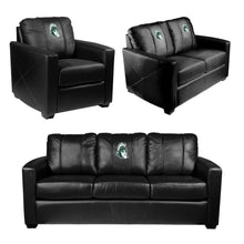 Load image into Gallery viewer, Silver Loveseat with Michigan State Spartans Sparty Logo