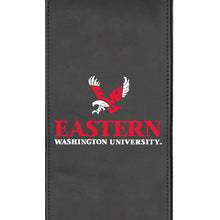 Load image into Gallery viewer, Silver Sofa with Eastern Washington Eagles Logo