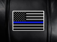 Load image into Gallery viewer, Curve Task Chair with Blue Line Flag Logo