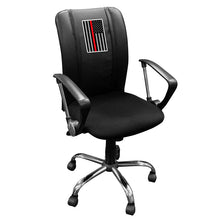 Load image into Gallery viewer, Curve Task Chair with Red Line Flag Vertical Logo Panel