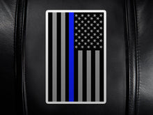 Load image into Gallery viewer, Curve Task Chair with Blue Line Flag Vertical Logo