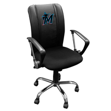 Load image into Gallery viewer, Curve Task Chair with Miami Marlins Secondary Logo Panel