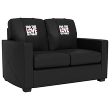 Load image into Gallery viewer, Silver Loveseat with Philadelphia 76ers For The Love of Philly Playoffs