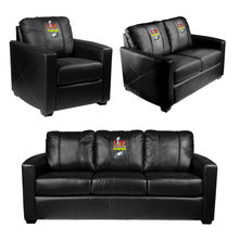 Load image into Gallery viewer, Silver Loveseat with Philadelphia Eagles Super Bowl LIX Champions Logo