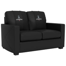 Load image into Gallery viewer, Silver Loveseat with Florida Panthers 2024 Champions Logo